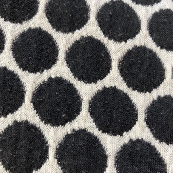 Anthropologie textured black & white polka dot blazer - Picture 3 of 7